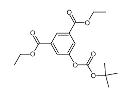 5-tert-butoxycarbonyloxy-isophthalic acid diethyl ester Structure