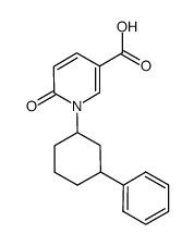 6-oxo-1-(3-phenylcyclohexyl)-1,6-dihydropyridine-3-carboxylic acid Structure