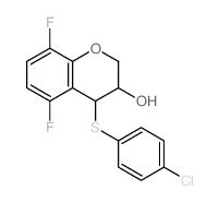 4-((4-CHLOROPHENYL)THIO)-5,8-DIFLUOROCHROMAN-3-OL structure