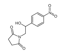 N-(β-hydroxy-4-nitro-phenethyl)-succinimide Structure