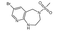 7-bromo-4-(methylsulfonyl)-2,3,4,5-tetrahydro-1H-pyrido[2,3-e][1,4]diazepine Structure