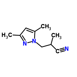 3-(3,5-DIMETHYL-PYRAZOL-1-YL)-2-METHYL-PROPIONITRILE Structure