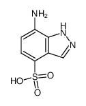 7-amino-1(2)H-indazole-4-sulfonic acid Structure