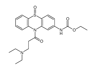 2-Carbethoxyamino-5-oxo-10-(β-diethylaminopropionyl)phenothiazine结构式