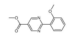 2-(2-methoxy-phenyl)-pyrimidine-5-carboxylic acid methyl ester Structure