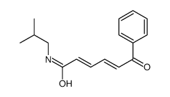 2,4-Hexadienamide, N-(2-methylpropyl)-6-oxo-6-phenyl-, (E,E)- Structure