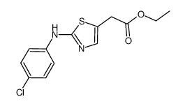 ethyl 2-(2-(4-chlorophenylamino)thiazol-5-yl)acetate Structure