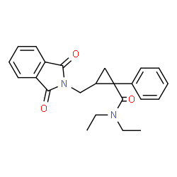 (Z)-1-PHENYL-1-DIETHYLAMINO CARBONYL-2-PHTHALIMIDOMETHYL CYCLOPROPANE结构式