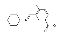 N-(2-methyl-5-nitrobenzylidene)cyclohexanamine Structure