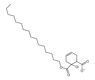 6-chloro-6-hexadecoxycarbonylcyclohex-3-ene-1-carboxylate结构式