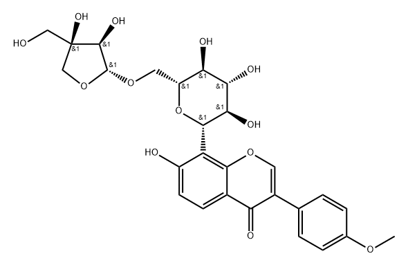 Formononetin-8-C-beta-D-apiofuranosyl-(1->6)-O-beta-D-glucopyranoside picture