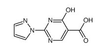 4-hydroxy-2-(1H-pyrazol-1-yl)pyrimidine-5-carboxylic acid Structure