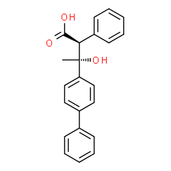 beta-Hydroxy-beta-methyl-alpha-phenyl-(1,1'-biphenyl)-4-propanoic acid, (R',S')-(-)- picture