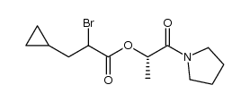 (1S)-1-methyl-2-oxo-2-tetrahydro-1H-pyrrolylethyl 2-bromo-3-cyclopropylpropanoate Structure