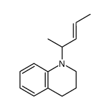 (E)-1-(pent-3-en-2-yl)-1,2,3,4-tetrahydroquinoline结构式