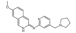 7-METHOXY-N-(4-(PYRROLIDIN-1-YLMETHYL)PYRIDIN-2-YL)ISOQUINOLIN-3-AMINE Structure