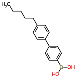 (4'-Pentyl-4-biphenylyl)boronic acid Structure