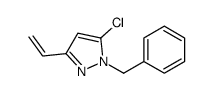 1-benzyl-5-chloro-3-ethenylpyrazole Structure