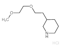 3-[2-(2-Methoxyethoxy)ethyl]piperidine hydrochloride结构式