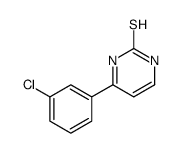 6-(3-chlorophenyl)-1H-pyrimidine-2-thione结构式