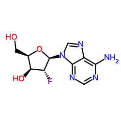 2'-Fluoro-2'-deoxy-arabinofuranosyl-adenosine Structure