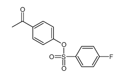 (4-acetylphenyl) 4-fluorobenzenesulfonate Structure