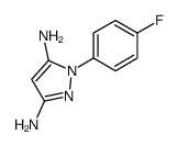 1-(4-FLUOROPHENYL)-1H-PYRAZOLE-3,5-DIAMINE structure