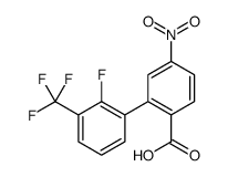 2-[2-fluoro-3-(trifluoromethyl)phenyl]-4-nitrobenzoic acid Structure