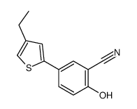 5-(4-ethylthiophen-2-yl)-2-hydroxybenzonitrile结构式