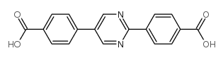 2,5-Di(4-carboxyphenyl)pyrimidine structure