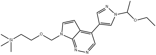 4-[1-(1-乙氧基乙基) -1H-吡唑-4-基] -7-[[2-(三甲基硅基)乙氧基]甲基] -7H-吡咯并[2,3-C]哒嗪图片