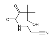 N-(2-cyanoethyl)-4-hydroxy-3,3-dimethyl-2-oxobutanamide结构式