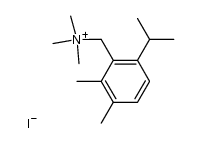 Trimethyl-[2,3-dimethyl-6-isopropyl-benzyl]-ammoniumiodid结构式