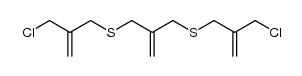 (2-methylenepropane-1,3-diyl)bis((2-(chloromethyl)allyl)sulfane) Structure