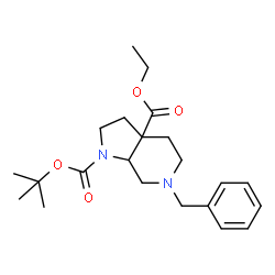 ETHYL 4-BENZYL-7-Boc-4,7-DIAZABICYCLO[4,3,0]NONANE-1-CARBOXYLATE Structure