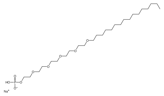 sodium,2-[2-[2-[2-(2-hexadecoxyethoxy)ethoxy]ethoxy]ethoxy]ethyl hydrogen phosphate结构式