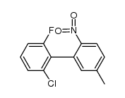 2'-chloro-6'-fluoro-5-methyl-2-nitro-1,1'-biphenyl Structure