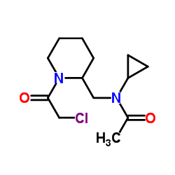 N-{[1-(Chloroacetyl)-2-piperidinyl]methyl}-N-cyclopropylacetamide结构式