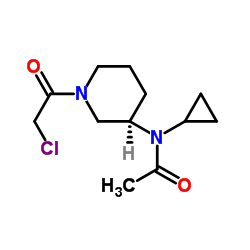 N-[(3R)-1-(Chloroacetyl)-3-piperidinyl]-N-cyclopropylacetamide结构式