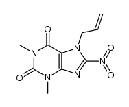 7-Allyl-8-nitro-1,3-dimethylxanthine Structure