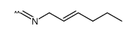 (E)-2-Hexenylisocyanid Structure