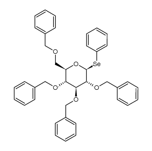 phenyl 2,3,4,6-tetra-O-benzyl-1-seleno-β-D-glucopyranoside Structure