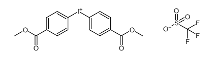 di-[4-(methoxycarbonyl)pheny]iodonium triflate Structure