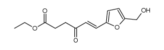 ethyl 6-(5-(hydroxymethyl)furan-2-yl)-4-oxohex-5-enoate结构式