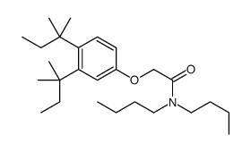 2-[3,4-bis(2-methylbutan-2-yl)phenoxy]-N,N-dibutylacetamide结构式