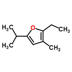 Furan, 2-ethyl-3-methyl-5-(1-methylethyl)- (9CI)结构式