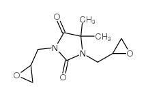 5, 5-Dimethyl-1, 3-bis(oxiran-2-ylmethyl)imidazolidine-2, 4-dione structure