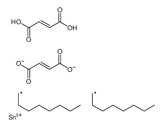 (Z)-4-[[(Z)-3-carboxyprop-2-enoyl]oxy-dioctylstannyl]oxy-4-oxobut-2-enoic acid结构式