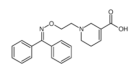 1-[2-(benzhydrylideneamino)oxyethyl]-3,6-dihydro-2H-pyridine-5-carboxylic acid Structure