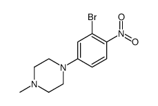 1-(3-bromo-4-nitrophenyl)-4-methylpiperazine结构式